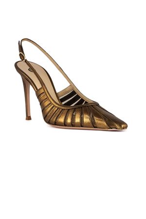 Ade slingback pumps in bronze metallic leather ROBERTO FESTA | ADELUXORBRONZO
